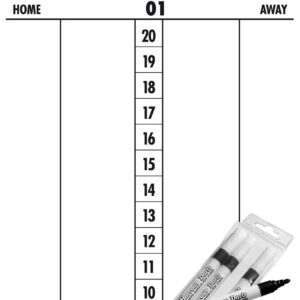 Dry Wipe Score Sheet With Markers